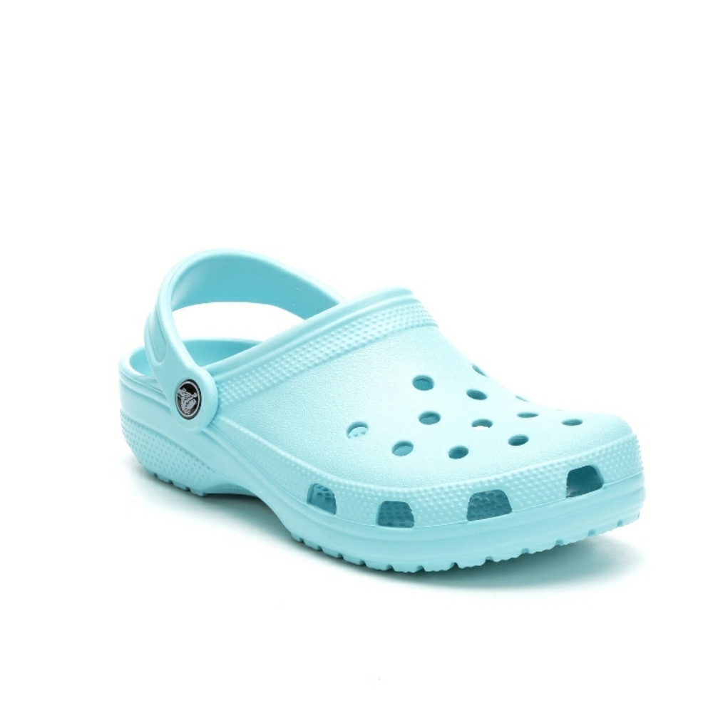 ice blue crocs size 8